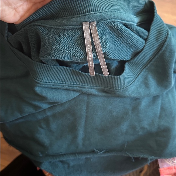 Anthro Weekend Long Sleeve Crop Top - Picture 3 of 4